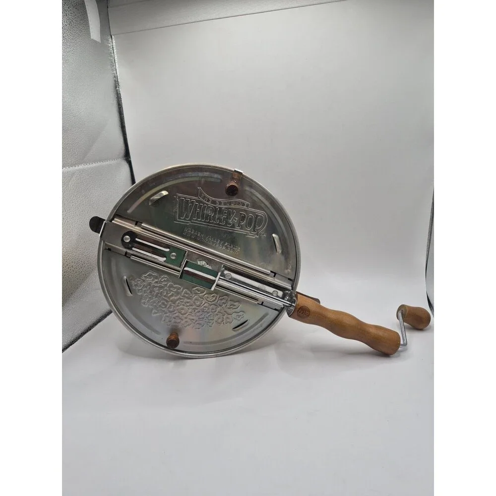 Whirley Pop Wabash Valley Farms 6 Qt Stovetop Popcorn Popper - retro